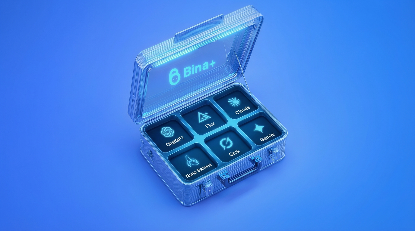 מזוודת בינה פלוס עם מודלי AI